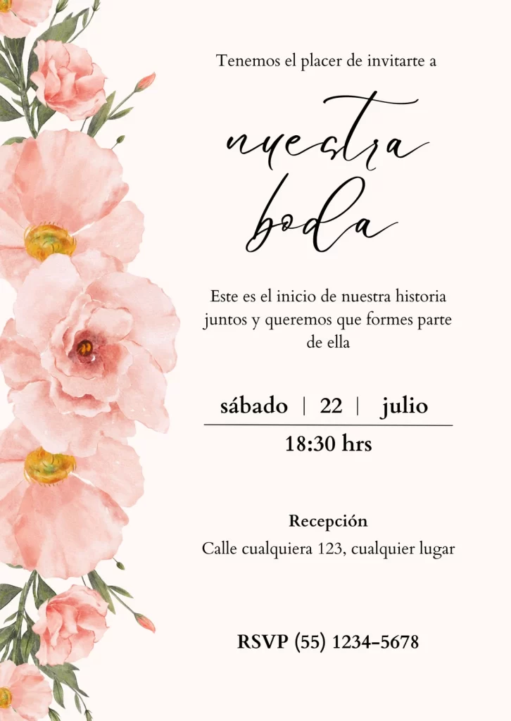 invitación digital, invitación de boda, save the date, 